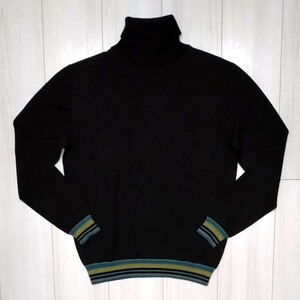 美品 Paul Smith タートルネック セーター M メンズ ニットジャケット ポールスミス