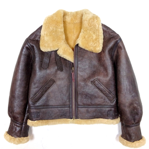 B-3 MOUTON LEATHER FIGHT JACKET B-3 ムートン 羊革 フライトジャケット シープスキン Mサイズ