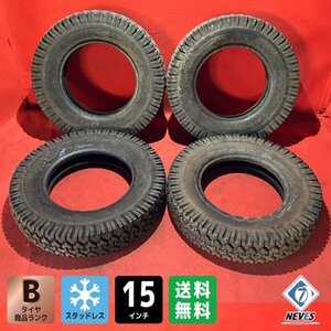 【送料無料】中古 フォークリフトタイヤ 6.00-15 10PR BRIDGESTONE SNOW01 4本SET【55584679】