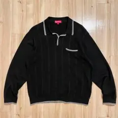 激レア！19AW SUPREME “STRIPE RIB KNIT POLO”