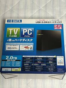 （ジャンク品）I・O DATA　外付けHDD　HDCA-U2.0CKB