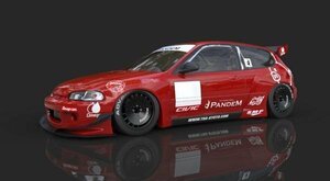 EG6 シビック サイドステップ 左右セット TRA京都 パンデム ロケットバニー