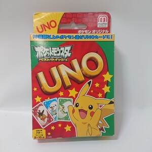 ポケットモンスター ベストウイッシュ UNO ウノ　mattel　欠品なし　カードゲーム