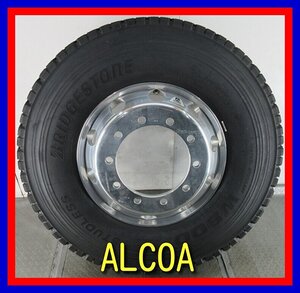 中古タイヤホイール■　ALCOA アルミホイール 22.5インチ 8.25J +165 10H 335 BRIDGESTONE W900 295/80R22.5 バラ 激安 送料無料 K27