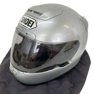 【訳あり】 SHOEI ショウエイ X-Eleven フルフェイスヘルメット シルバー系 XLサイズ 9386-100