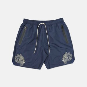 Darc Sport OHANA FOREVER Fasted Track Shorts Navy Tan S ダルクスポーツ オハナ フォーエバー ファスティッド トラック ショーツ 短パン