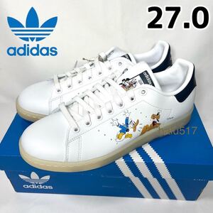 【新品】adidas Stan Smith Disney アディダス スタンスミス GW9540スニーカー ホワイト ネイビー ディズニー ミッキーマウス 27.0