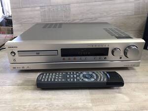 簡易確認済み L-575 ★ONKYO/オンキョー DVDレシーバー DR-2000 DVD/CDチューナー リモコン RC-437M デッキ チューナー　アンプ