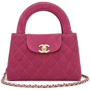 （未使用　展示品）シャネル CHANEL ショッピングバッグ ミニ マトラッセ チェーン ショルダー ハンドバッグ 2way デニム ピンク AS4416