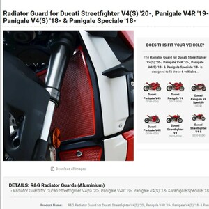 40%OFF★R&G ラジエーターガード DUCATI PANIGALE V4 V4S V4R STREETFIGHTER ドゥカティ パニガーレV4 ストリートファイター RAD0256BK