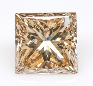 【100円～】0.518ct 天然ダイヤ FANCY LIGHT BROWN（ナチュラルカラー）SI2 SQ 