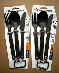 ★2個セット 新品 Sea To Summit Camp Cutlery セット 3 シートゥサミット カトラリー スプーン フォーク アウトドア 登山 キャンプ セット