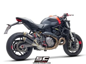 【国内在庫】SC-PROJECT SCプロジェクト GP ツイン スリップオンサイレンサー ユーロ4対応 消音バッフル付属 DUCATI MONSTER 821 