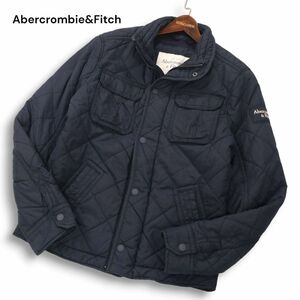 Abercrombie&Fitch アバクロンビー＆フィッチ 秋冬 キルティング★ 中綿 フィールド ジャケット Sz.M　メンズ ネイビー　I4T03785_B#N