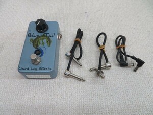 ■Lizard Leg Effects BLUE TAIL ベース用ブースター エフェクター ケーブル3本付き USED 10156■！！