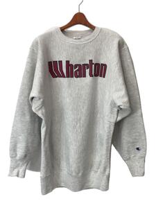 Champion◆90s/刺繍タグ/メキシコ製/Wharton/スウェット/XXL/コットン/GRY/プリント//