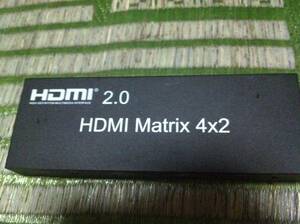 ELEVIEW HDMI マトリックス 4入力 2出力 HDMI2.0 HDMIマトリックス セレクター