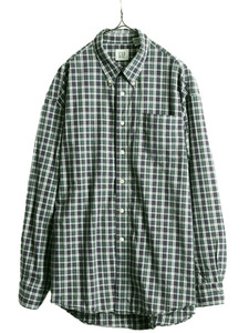 00s ■ OLD GAP チェック 長袖 ボタンダウン シャツ メンズ L 古着 00年代 オールド ギャップ 紺タグ 旧タグ コットン BD 長袖シャツ 薄手