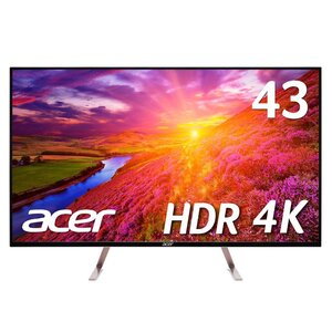 Acer モニター ディスプレイ ET430Kwmiiqppx 43インチ/IPS/4K/HDMI2.0x2・D(中古品)