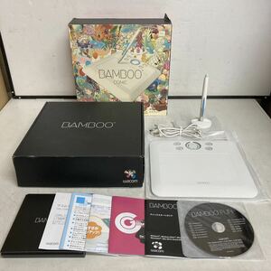 L323 Wacom/BAMBOO COMIC ペンタブレット CTE-450 Windows専用 ホワイト/動作未確認 ジャンク品