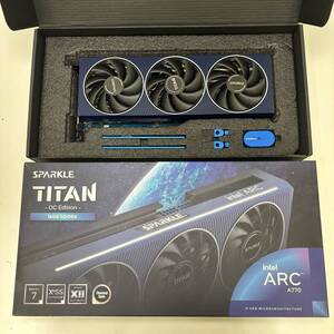 中古品 SPARKLE Intel Arc A770 TITAN OC Edition 16GB SA770T-16GOC GDDR６DP×3 HDMI×1 グラフィックボード 【郡7443】