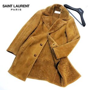 ★ 国内正規品 22AW SAINT LAURENT PARIS 704183 YC2AA サンローランパリ MOUTON COAT ムートンコート ジャケット 46 イタリア製