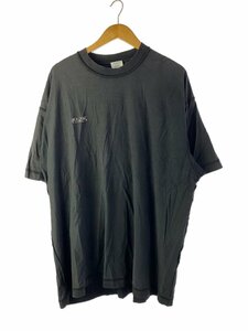 VETEMENTS◆褪せ有/22SS/ALL BLACK INSIDE OUT T-SHIRT/UA53TR360B//