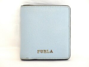 お買得！フルラ FURLA ミニウォレット　二つ折り財布 スカイブルー ow4618206307