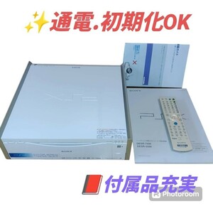 【通電.初期化OK/付属品充実・送料無料】ソニー/SONY　ハードディスク搭載DVDレコーダー　PSX 160GB 04年製 プレイステーション2 DESR-5500