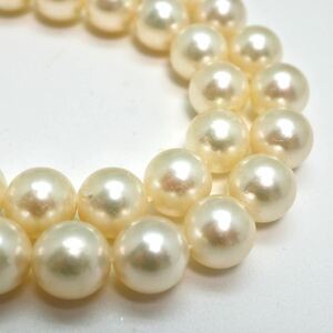 《アコヤ本真珠ネックレス》 O 43.6g 44cm 約8.0-8.5mm珠 ジュエリー pearl necklace jewelry EA0/EA5