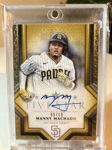 MLB 2023 Topps Five Star Baseball Manny Machado(マニー・マチャド)直書きサイン 金パラレル 05/10 サンディエゴ・パドレス #13