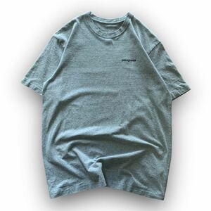 240501BRB206● patagonia Tee Size:M パタゴニア 半袖 Tシャツ 半袖Tシャツ カットソー ロゴ グレー アウトドア outdoor バックプリント