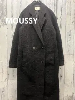 ♠️MOUSSY マウジー　ダブルフェイス　ウールロングコート　チェスターコート