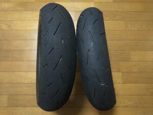 送料無料【前後セット】DUNLOP　ダンロップ TT93GP PRO 100/90- 12 120/80-12(MS) NSF100 NSR50　12インチ　中古タイヤ