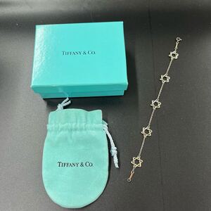 M233 ブレスレット TIFFANY&Co ティファニー アクセサリー 925 スターリング刻印 スター 全長約18cm 約3.5g 中古