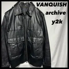 y2k 00s VANQUISH archive 平成　レザージャケット　17