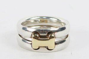 【美品】HERMES エルメス シルバー オランプ リング 指輪 925 ブランドアクセサリー 53 13号 小物 雑貨【OZ78】