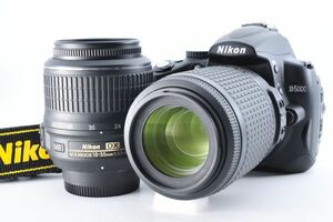 3041R639 ニコン Nikon D5000 Zoom Kit VR 18-55mm 55-200mm デジタル 一眼レフ カメラ [動作確認済]