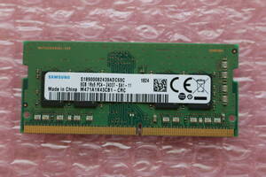 ★送料無料★SAMSUNG ノート用8GBメモリー 1Rx8 PC4-2400T-SA1-11 M471A1K43CB1-CRC 1824-02【複数あり】