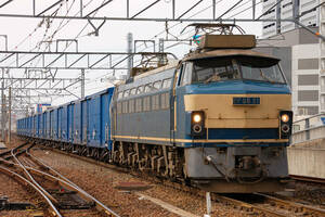 鉄道 デジ 写真 画像 EF66 ワム 貨物列車 3