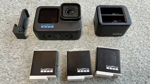 GoPro HERO11 Black Enduroバッテリー3個 デュアルバッテリーチャージャー