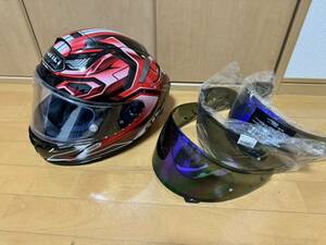 SHOEI ショウエイ フルフェイスヘルメット X-Fourteen X-14 Mサイズ　(OGK KABUTO ヘルメット バイク　ヘルメット　X-15 )