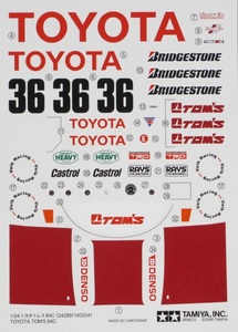 未使用品 ★ TAMIYA / タミヤ　1/24　TOYOTA TOM