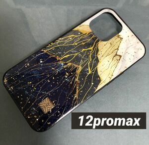 グリッター　 iPhone12promaxケース　管理山3 メンズ