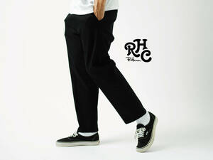 【PickUp掲載】ロンハーマン RHC × DICKIES ワイドテーパード ワークパンツ 34 黒 RonHerman RHC ディッキーズ チノパン