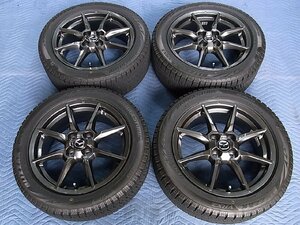 美品バリ山 マツダ ND5RC ロードスター 純正 16インチ BRIDGESTONE BLIZZAK VRX2 195/50R16 4本 / アルミホイール 16× 6.5J +45 4H 100