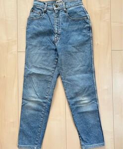 良品　MOSCHINO JEANS　モスキーノ　テーパード　デニムパンツ　ジーパン　ジーンズ　7号　レディース　Sサイズ　オンワード樫山　正規品