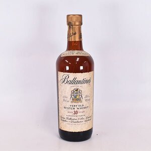 1円～★バランタイン 30年 ベリーオールド 旧 茶ボトル/金キャップ ※ 750ml 43% スコッチウイスキー Ballantine