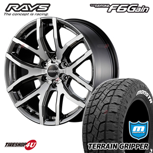 4本セット RAYS DAYTONA レイズ F6Gain 20x8.5J 6/139.7 +22 MONSTA TERRAIN GRIPPER A/T 275/55R20 モンスタ ホワイトレター FJクルーザー