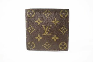 ◎ 中古品 LOUIS VUITTON ルイヴィトン M61655 ポルトビエ カルトクレディ 財布 二つ折り モノグラム 革 レザー ブラウン